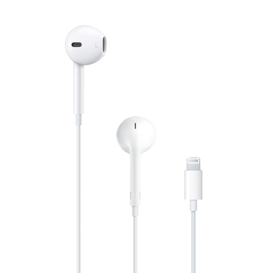 Auriculares Earpods con conector lightning de Apple con mando y micrófono