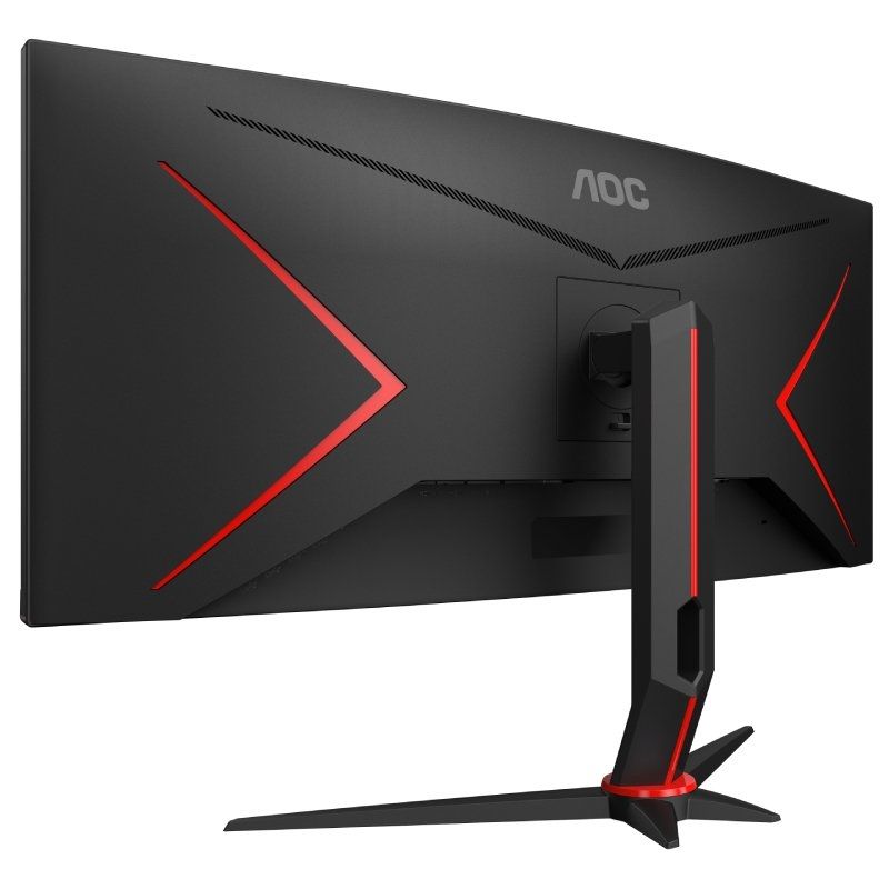 Monitor Gaming Ultrapanorámico Curvo AOC CU34G2X/BK 34"/ WQHD/ 1ms/ 144Hz/ VA/ Negro y Rojo