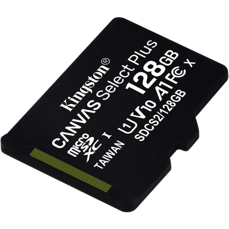 Tarjeta de Memoria Kingston CANVAS Select Plus 128GB microSD XC/ Clase 10/ 100MBs