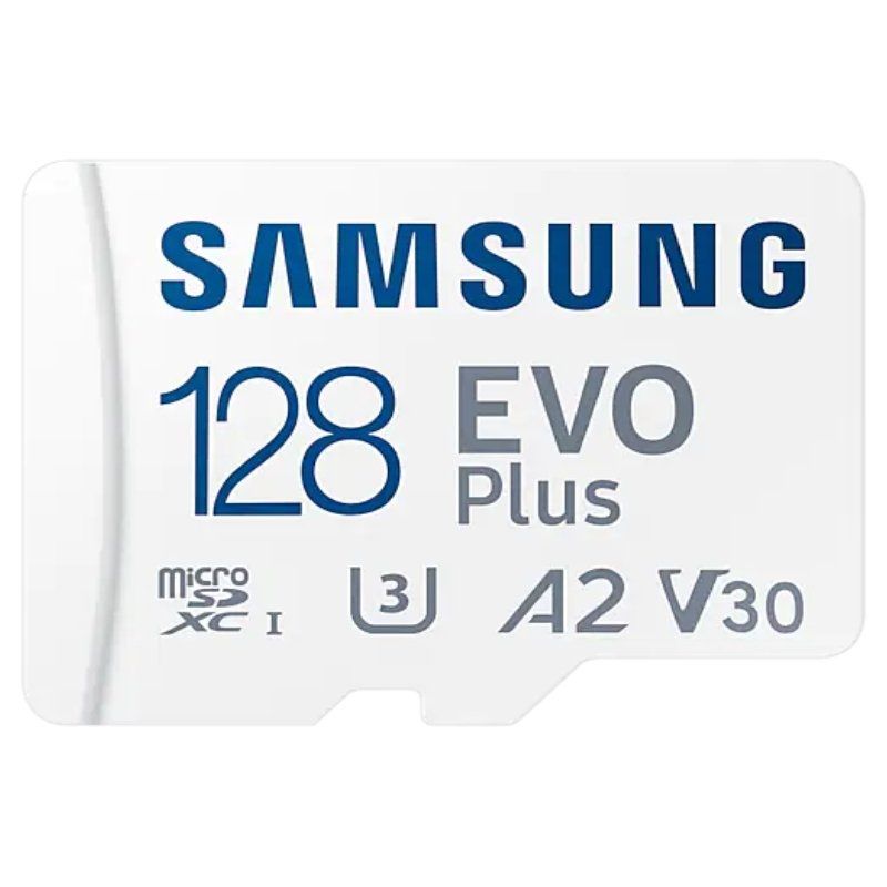 Tarjeta de Memoria Samsung EVO Plus 2023 128GB microSD XC con Adaptador/ Clase 10/ 160MBs