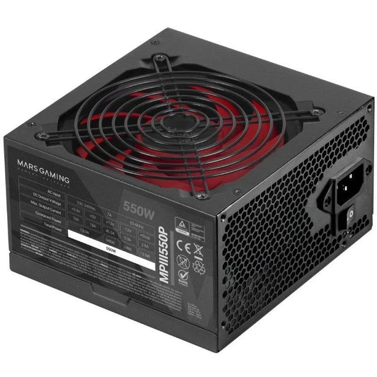 Fuente de Alimentación Mars Gaming MPIII550P/ 550W/ Ventilador 12cm