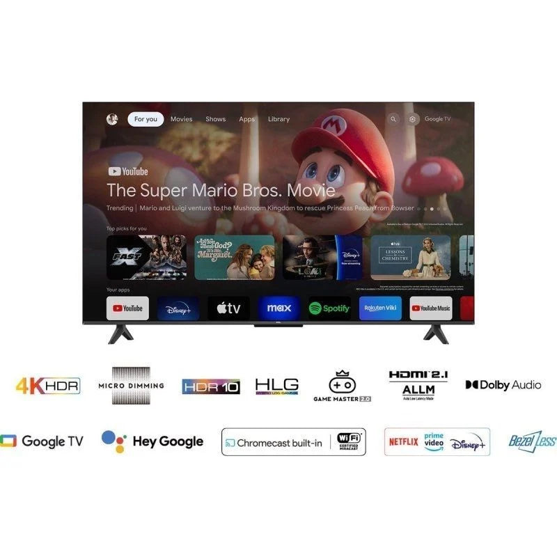 Televisor TCL 55P61B 55"/ Ultra HD 4K/ Smart TV/ WiFi