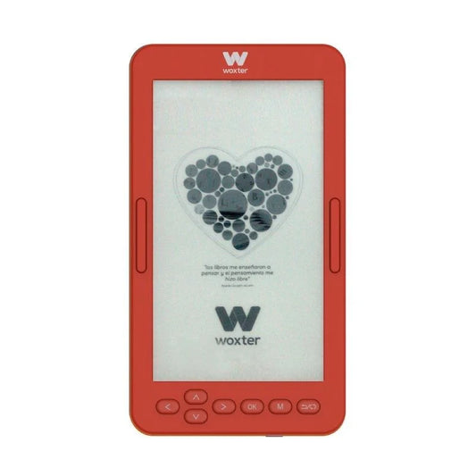 Libro Electrónico Ebook Woxter Scriba 195 S/ 4.7"/ Tinta Electrónica/ Rojo