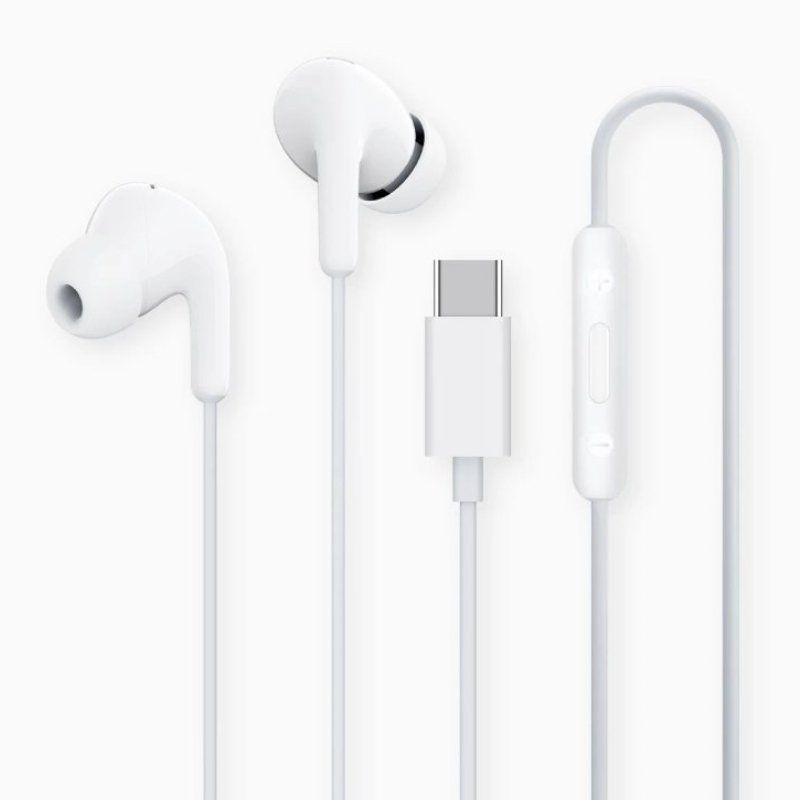 Auriculares Intrauditivos Xiaomi Earphones Tipo-C/ con Micrófono/ USB Tipo-C/ Blancos