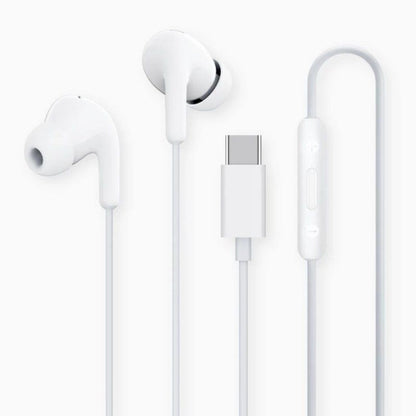 Auriculares Intrauditivos Xiaomi Earphones Tipo-C/ con Micrófono/ USB Tipo-C/ Blancos